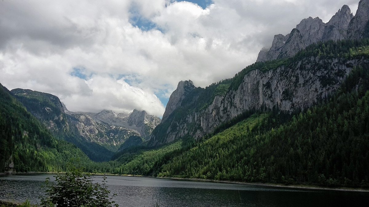 Almsee rondwandeling panorama in Grünau im Almtal